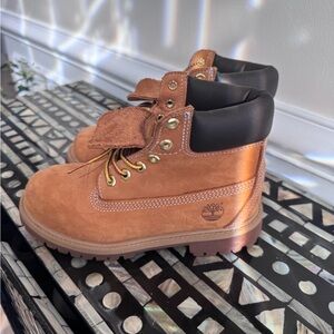 Timberland Kids Brown Leather Boots